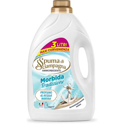 SPUMA DI DI SCIAMPAGNA AMMORBIDENTE ACQUA MARINA 3 LT