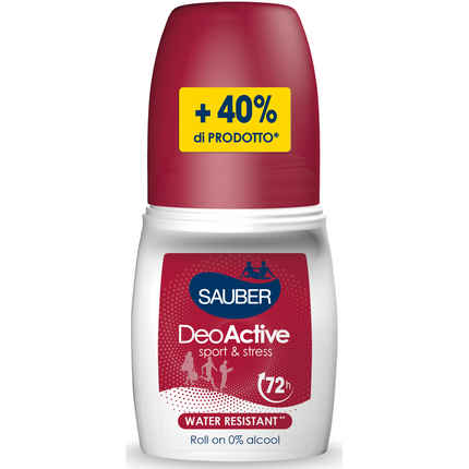 SAUBER DEODORANTE ACTIVE SPORT & STRESS 72h ROLL-ON 70 ML