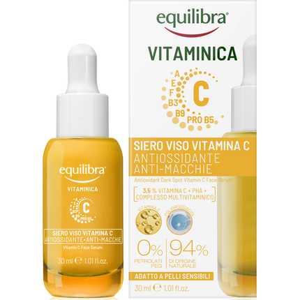 EQUILIBRA VITAMINICA SIERO VITAMINA C ANTI OSSIDANTE, ANTI MACCHIE 30 ML