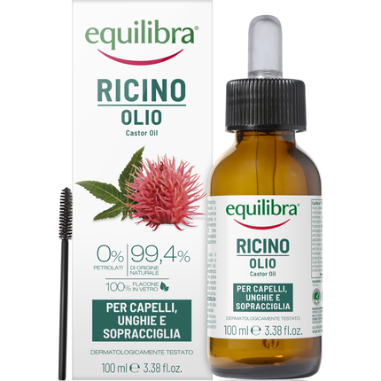EQUILIBRA OLIO DI RICINO PER CAPELLI, UNGHIE, SOPRACCIGLIA 100 ML