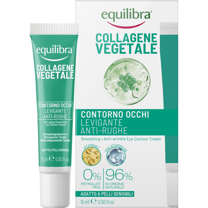 EQUILIBRA COLLAGENE VEGETALE CONTORNO OCCHI LEVIGANTE ANTI RUGHE 15 ML