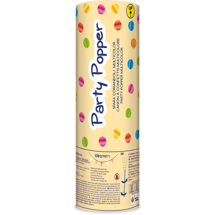 IDEA PARTY POPPER SPARA CORIANDOLI MULTICOLOR CM 20