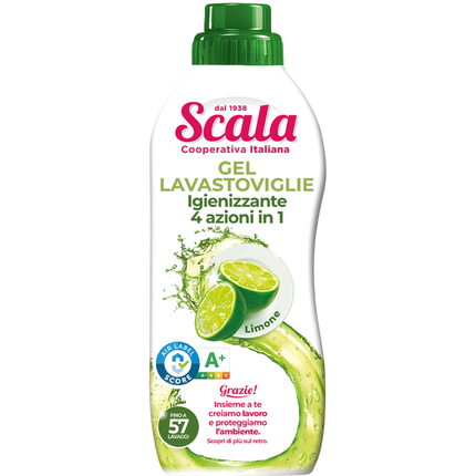 SCALA GEL LAVASTOVIGLIE IGIENIZZANTE AL LIMONE 57 LAVAGGI