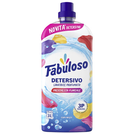 FABULOSO DETERSIVO LAVATRICE CAPI MISTI FRESCHEZZA FLOREALE 31 LAVAGGI LT 1,250