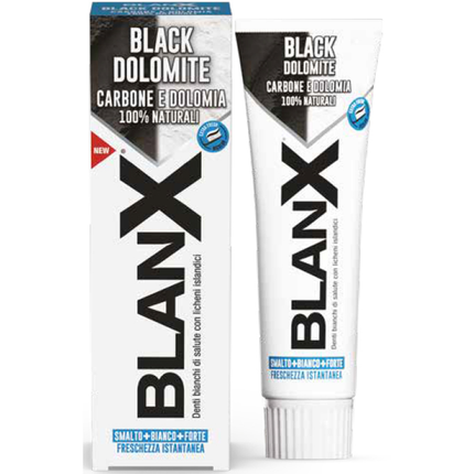 BLANX DENTIFRICIO BLACK DOLOMITE CARBONEeDOLOMIA 100% NATURALE 75 ML