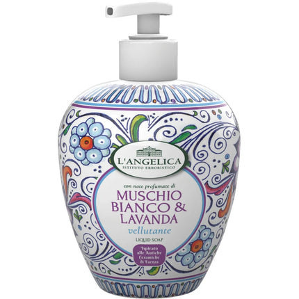 L'ANGELICA SAPONE LIQUIDO MANI VELLUTANTE MUSCHIO BIANCO & LAVANDA 500 ML