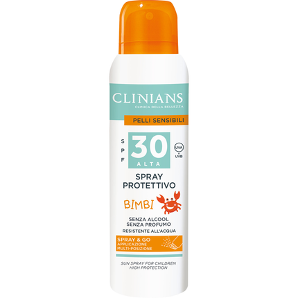 CLINIANS SOLARE SPRAY PROTETTIVO BIMBI PELLI SENSIBILI SPF30 BOMBOLA 150 ML