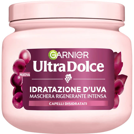 GARNIER ULTRA DOLCE IDRATAZIONE D'UVA MASCHERA RIGENERANTE INTENSA CAPELLI DISIDRATATI 340 ML