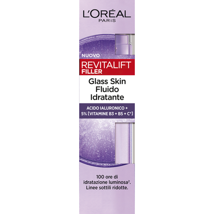 L'OREAL REVITALIFT FILLER GLASS SKIN FLUIDO IDRATANTE 50 ML