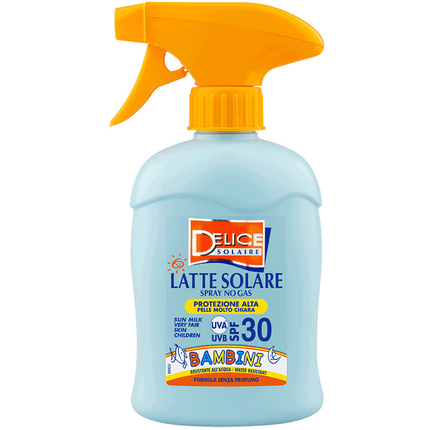 DELICE SOLAIRE LATTE SOLARE BAMBINI SPRAY NO GAS SPF30 250 ML
