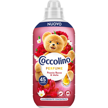 COCCOLINO PERFUME AMMORBIDENTE CONCENTRATO PEONIA ROSSA & MELA 45 LAVAGGI 952 ML