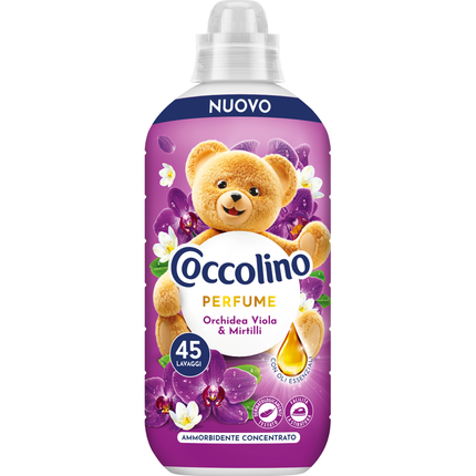 COCCOLINO PERFUME AMMORBIDENTE CONCENTRATO ORCHIDEA VIOLA & MIRTILLI 45 LAVAGGI 952 ML