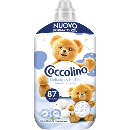 COCCOLINO AMMORBIDENTE CONCENTRATO DELICATO & SOFFICE NUVOLA DI COTONE 87 LAVAGGI 1827 ML