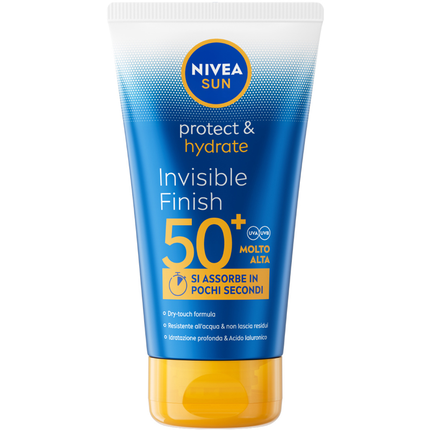 NIVEA SOLARE PROTECT & HYDRATE INVISIBLE FINISH FP50+ TUBO 150 ML
