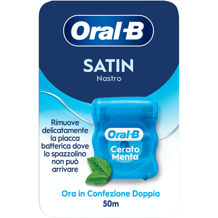 ORAL B FILO INTERDENTALE SATIN NASTRO CERATO MENTA 50 METRI
