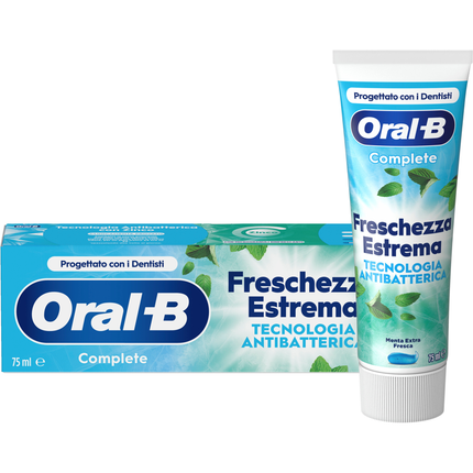 ORAL B DENTIFRICIO COMPLETE FRESCHEZZA ESTREMA TECNOLOGIA ANTIBATTERICA 75 ML