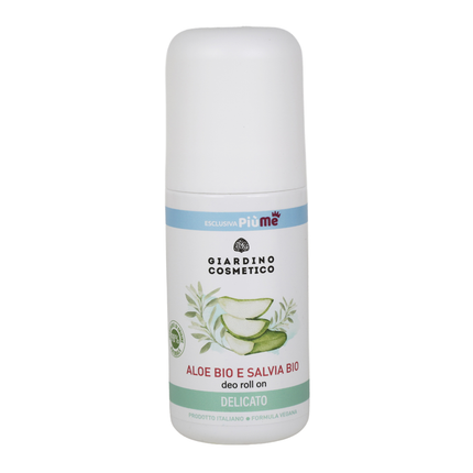 GIARDINO COSMETICO BIO DEODORANTE ROLL ON DELICATO ALOE & SALVIA 50 ML