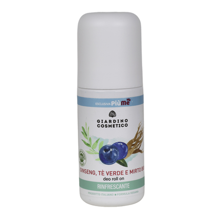 GIARDINO COSMETICO BIO DEO ROLL ON RINFRESCANTE GINSENG, TE VERDE & MIRTO 50 ML