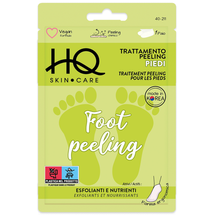 HQ SKIN CARE FOOT PEELING TRATTAMENTO PIEDI ESFOLIANTI e NUTRIENTI 1 PAIO