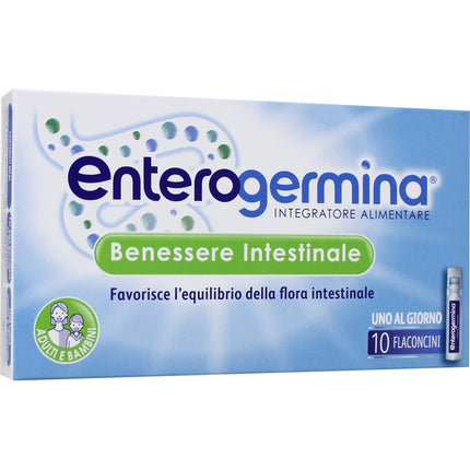 ENTEROGERMINA BENESSERE INTESTINALE ADULTI E BAMBINI 10 FLACONCINI DA 5 ML