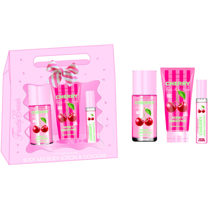 TRI COASTAL SET FRAGRANZA CHERRY; BODY MIST 75 ML + BODY LOTION 75 ML + COLOGNE 30 ML