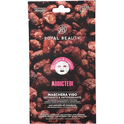 ROYAL BEAUTY MASCHERA VISO NUTRIENTE E ANTIOSSIDANTE AL PROFUMO DI MANDORLA 25 ML
