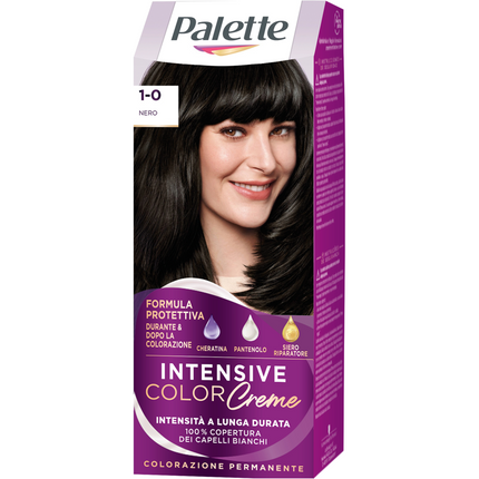 PALETTE INTENSIVE COLOR CREME COLORAZIONE PERMANENTE N. 1-0 NERO