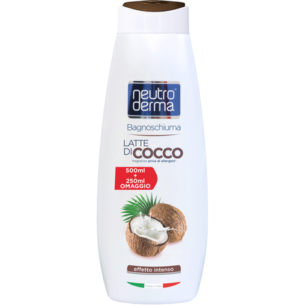 NEUTRO DERMA BAGNOSCHIUMA IDRATANTE LATTE DI COCCO 750 ML