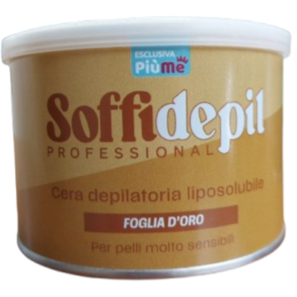 SOFFIDEPIL CERA DEPILATORIA LIPOSOLUBILE FOGLIA D'ORO PROFESSIONAL VASO 400 ML