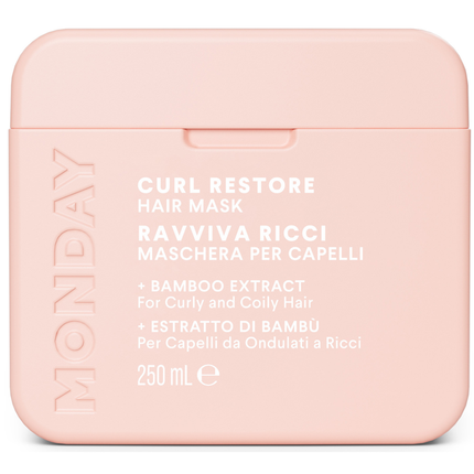 MONDAY MASCHERA CAPELLI RAVVIVA RICCI PER CAPELLI DA ONDULATI A RICCI 250 ML