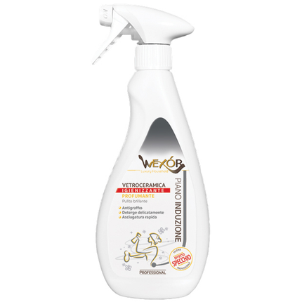 WEXOR PIANO INDUZIONE VETROCERAMICA IGIENIZZANTE PROFUMANTE TRIGGER 500 ML