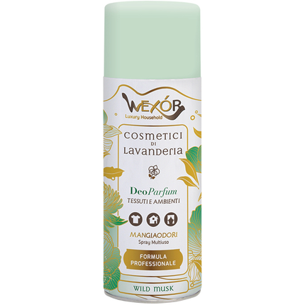 WEXOR COSMETICI di LAVANDERIA DEO PARUM TESSUTI e AMBIENTI MANGIAODORI WILD MUSK SPRAY 400 ML