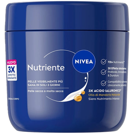 NIVEA CREMA CORPO NUTRIENTE PELLE SECCA O MOLTO SECCA VASO 400 ML
