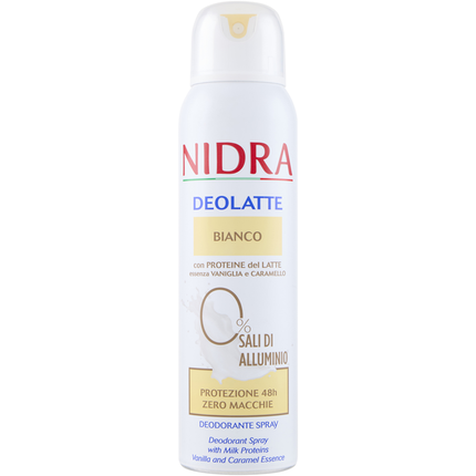 NIDRA DEOLATTE BIANCO 48H SPRAY 150 ML