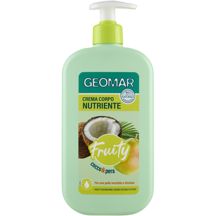 GEOMAR FRUITY CREMA CORPO NUTRIENTE COCCO & PERA 500 ML