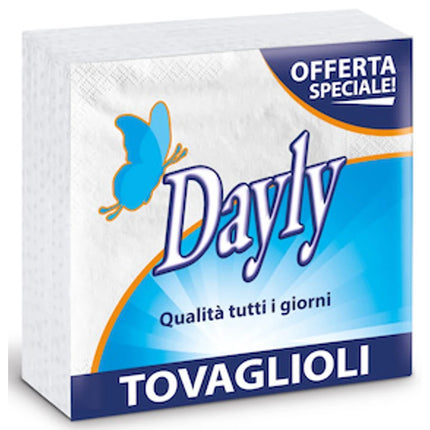 DAYLY TOVAGLIOLI 38x38 50 PEZZI 2 VELI BIANCHI