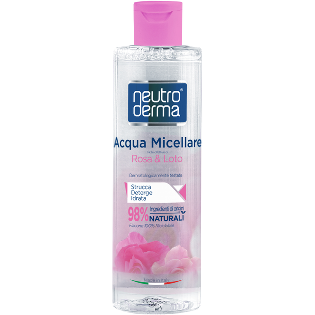 NEUTRO DERMA ACQUA MICELLARE ROSA & LOTO 500 ML