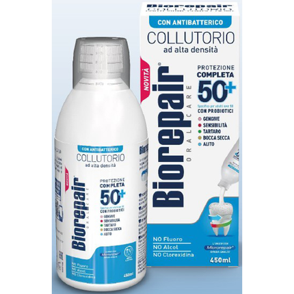 BIOREPAIR COLLUTORIO CON ANTIBATTERICO PROTEZIONE COMPLETA 50+ 450 ML