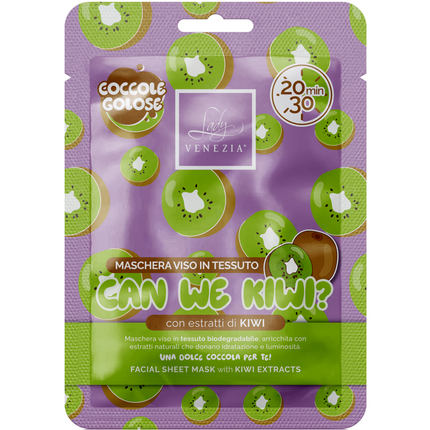 LADY VENEZIA COCCOLE GOLOSE MASCHERA VISO IN TESSUTO CAN WE KIWI