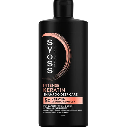 SYOSS SHAMPOO DEEP CARE INTENSE KERATIN PER CAPELLI FRAGILI 440 ML