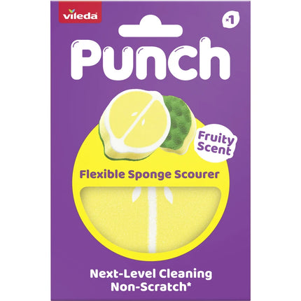 VILEDA SPUGNA ABRASIVA PUNCH LIMONE
