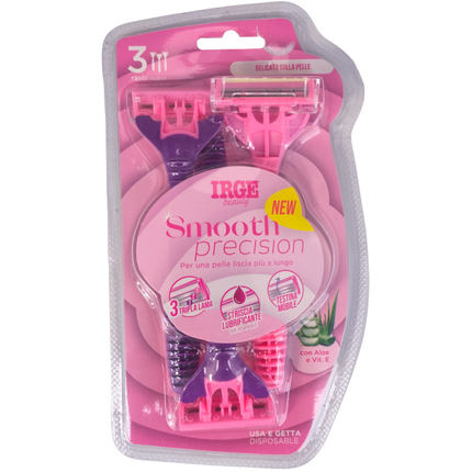 IRGE RASOIO DONNA SMOOTH PRECISION 3 LAME 3 PEZZI USA E GETTA