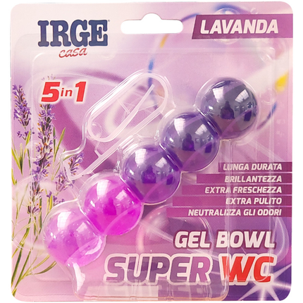 IRGE TAVOLETTA WC GEL BOWL 5in1 LAVANDA
