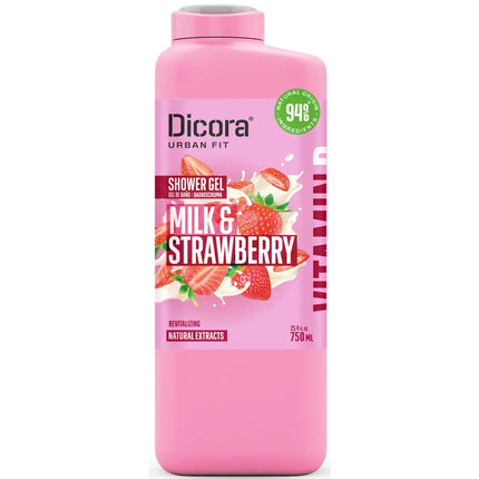 DICORA SHOWER GEL MILK & STRAWBERRY 750 ML