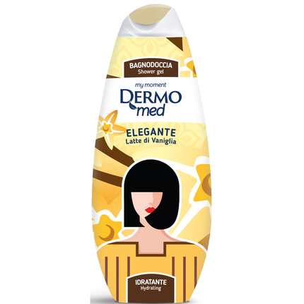 DERMOMED BAGNODOCCIA ELEGANTE LATTE DI VANIGLIA IDRATANTE 500 ML