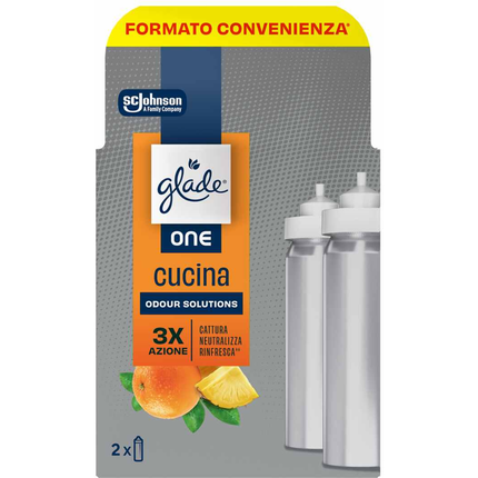 GLADE ONE RICARICA CUCINA ODOUR SOLUTIONS 2 PEZZI 10 ML