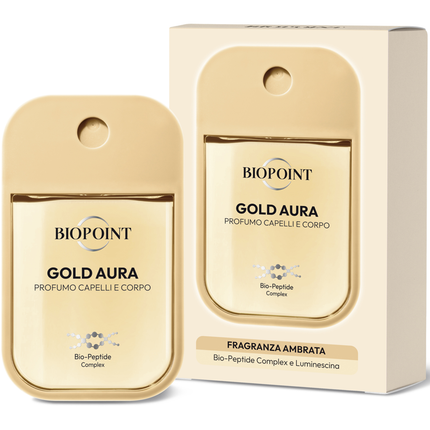BIOPOINT PROFUMO CAPELLI e CORPO GOLD AURA FRAGRANZA AMBRATA 45 ML