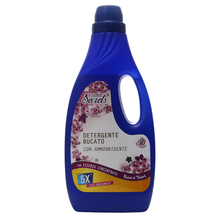 SECRETS DETERGENTE BUCATO CON AMMORBIDENTE ROSA & THIARE' 37 TRATTAMENTI 1,5 LT