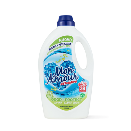 MON AMOUR DETERSIVO LAVATRICE LIQUIDO ODOR PROTECT 1560 ML 39 LAVAGGI