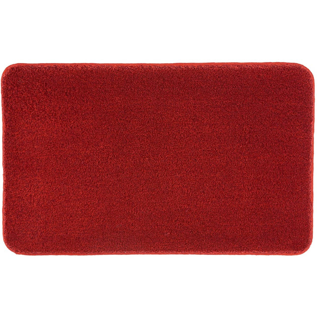 Kleine Wolke Tappeto per Bagno Relax 60x100 cm Rosso Rubino